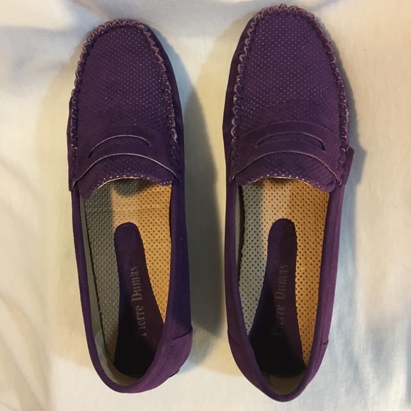 *SOLD*Pierre Dumas purple suede loafers - Picture 3 of 7